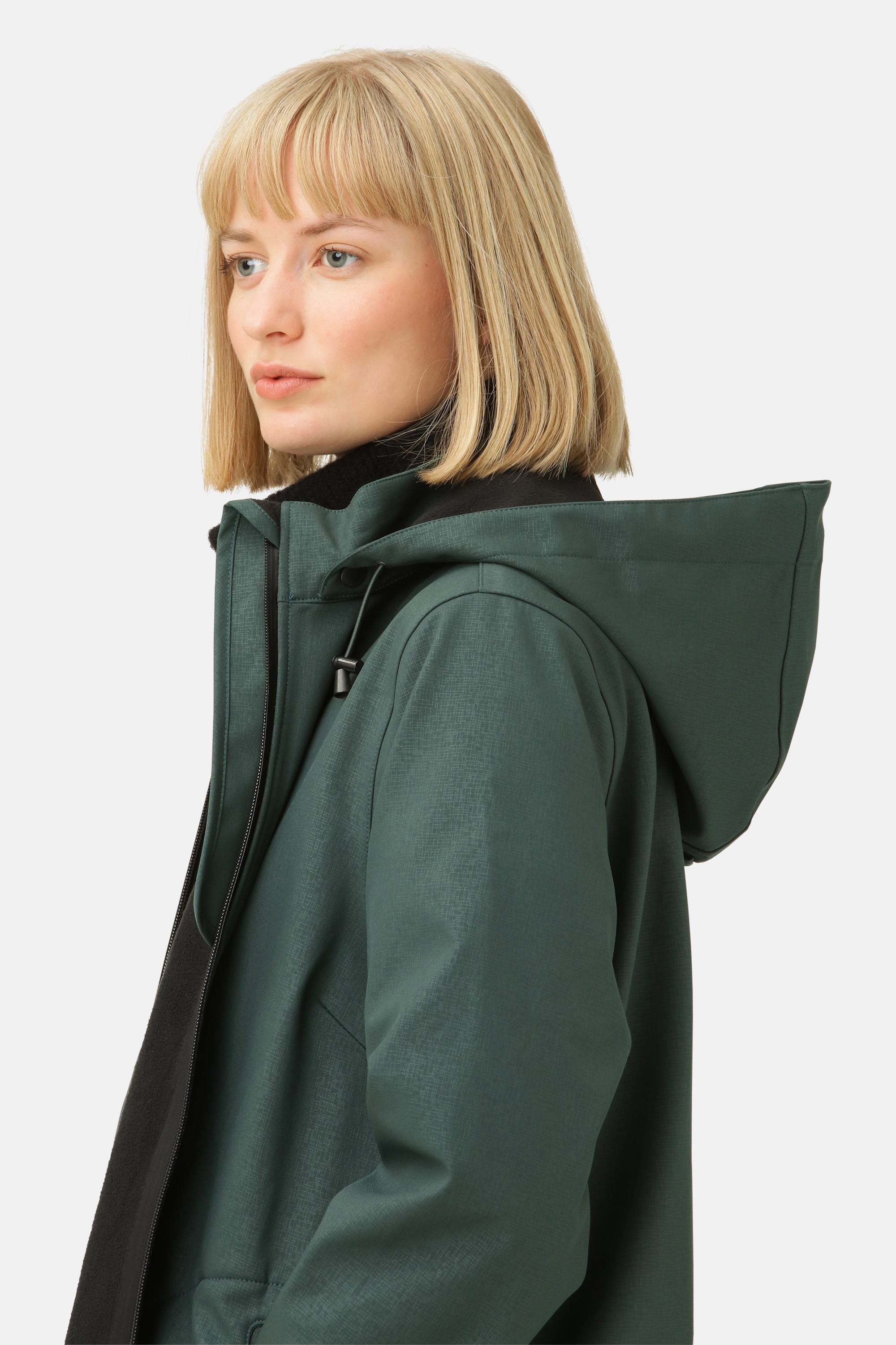 Softshell Regenmantel A-Linie - Beetle